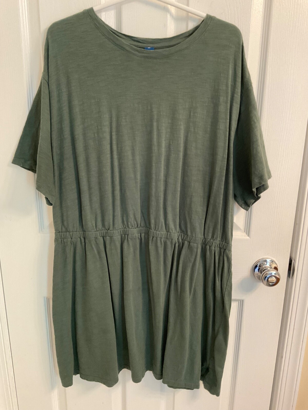 Old Navy Waist-Defined Short-Sleeve Slub-Knit Mini T-Shirt Dress 2XL XXL