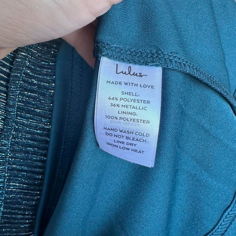 👗 Lulus Teal Metallic Pleated Mini DressBrand new with tags! ✨ Size S