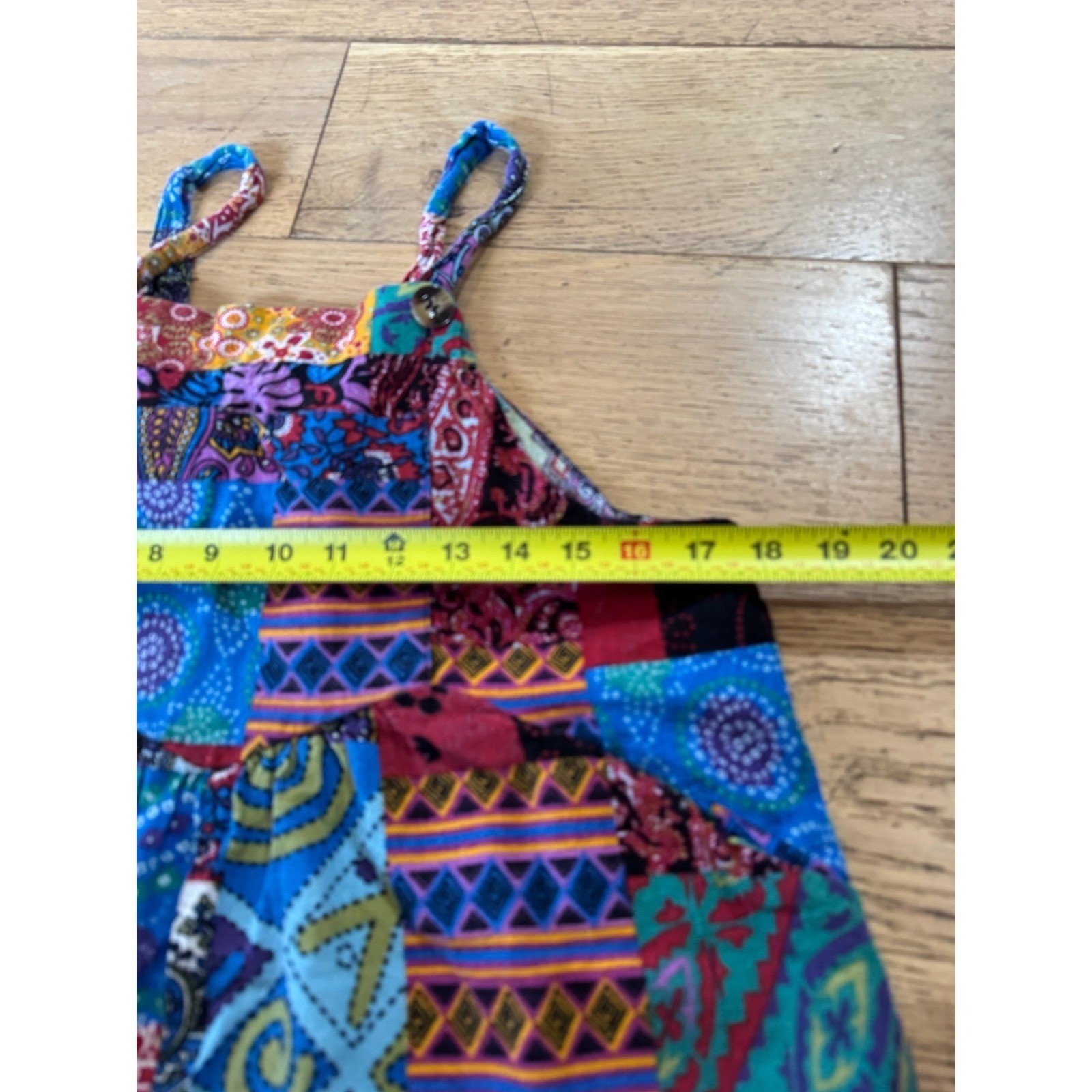 Boho Patchwork Romper Bohemian Hippie Festival Summer (724)