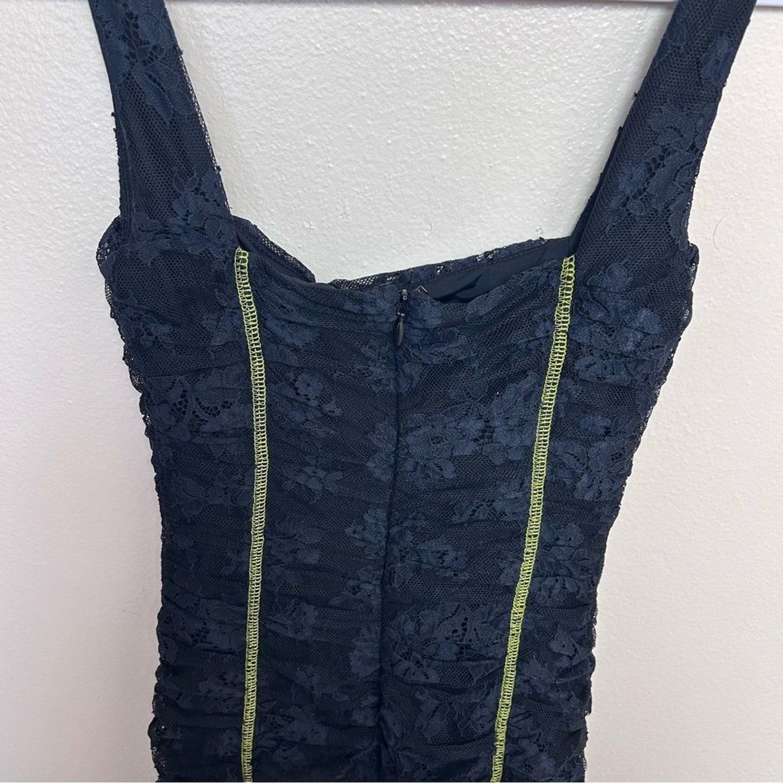 Revolve NBD Black Scoop Neck Bodycon Midi Dress