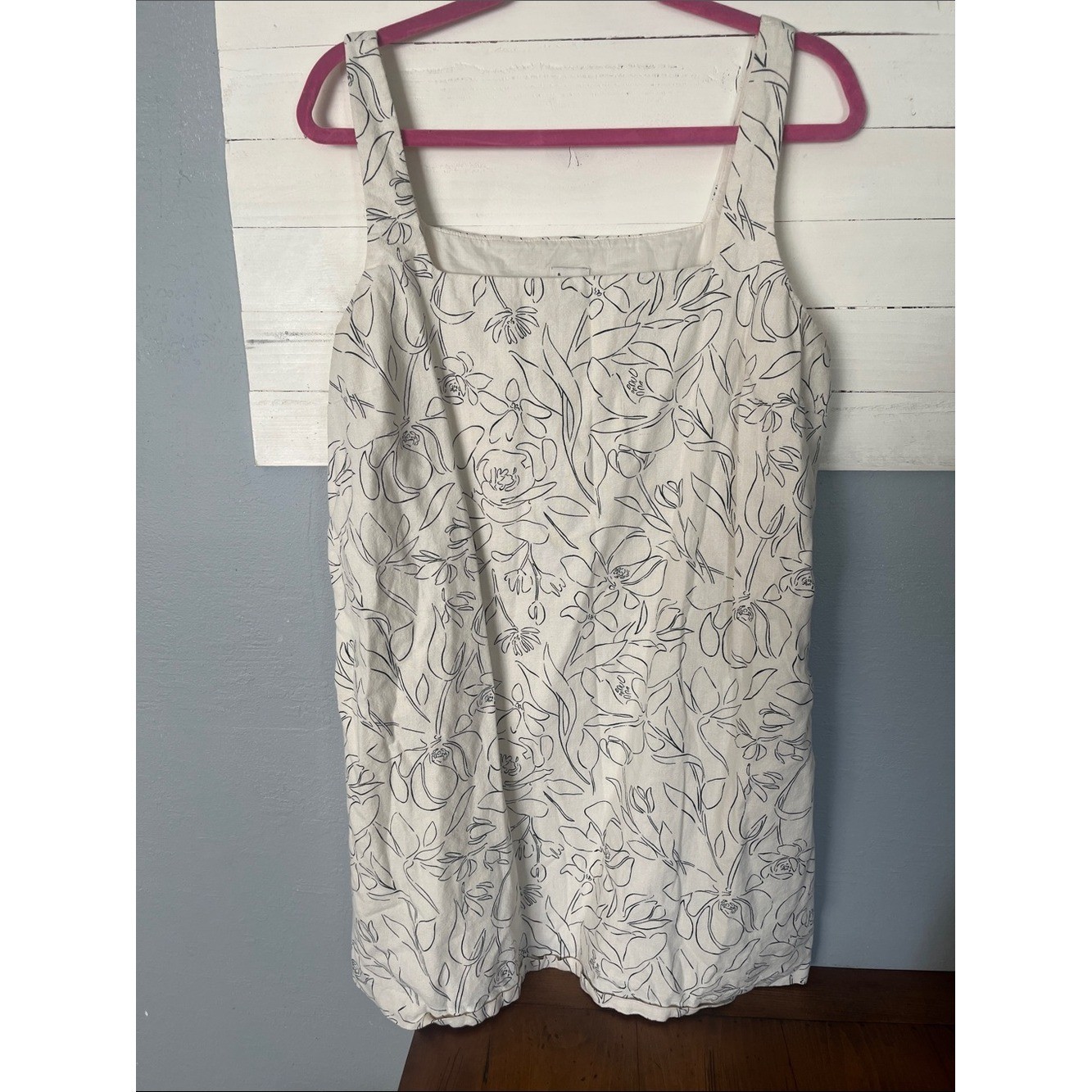 NWOT A new day cream floral romper dress