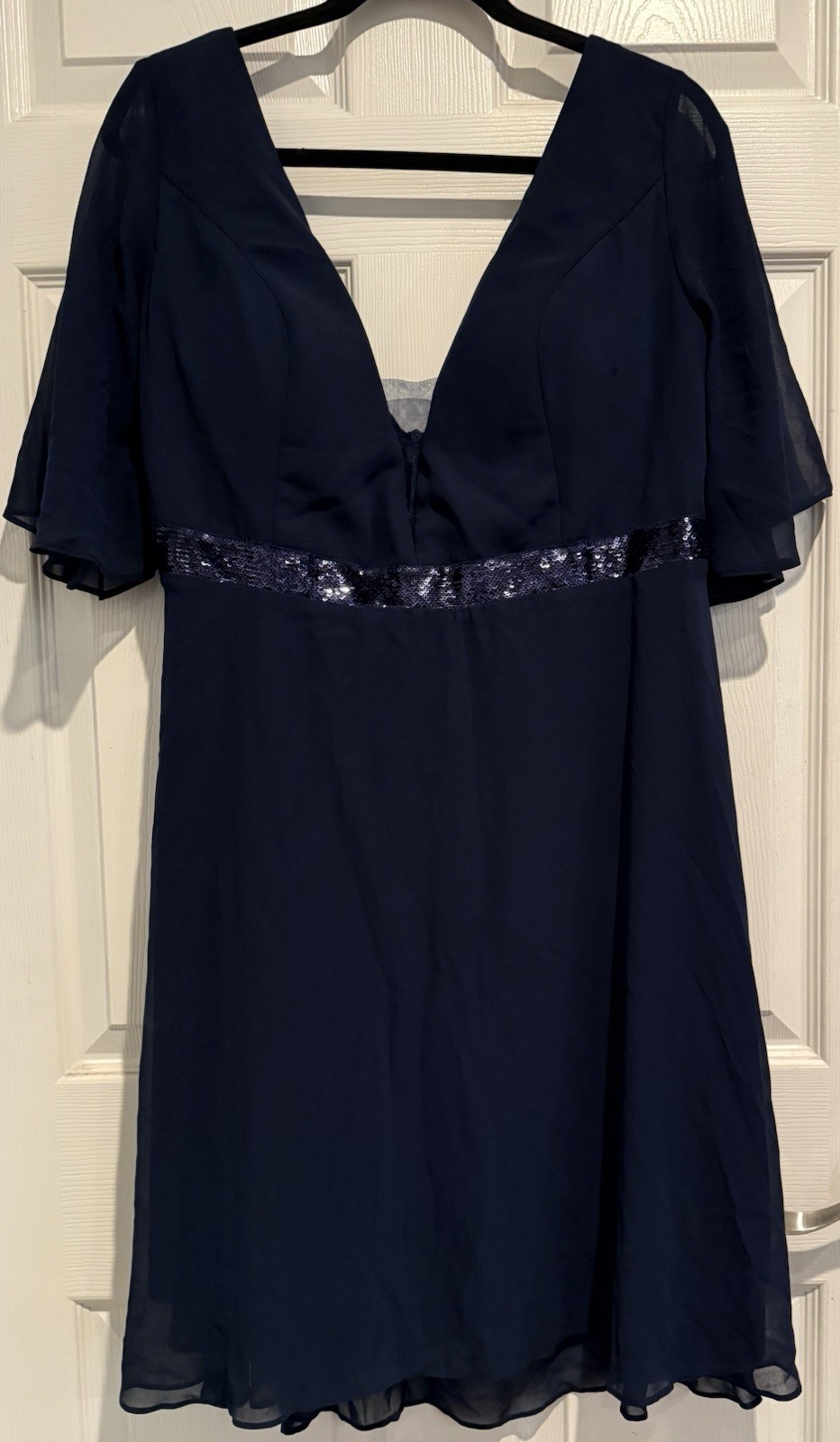Shein Curve Women’s Size 3XL Navy Blue Short Dress Semi-Formal – A0003