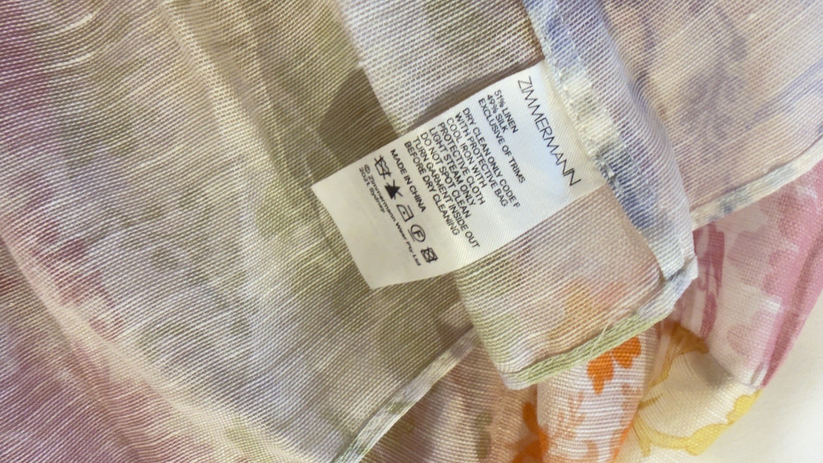 Zimmermann Post Card Lantern Floral Print Maxi Dress, Size 0/ AU 8