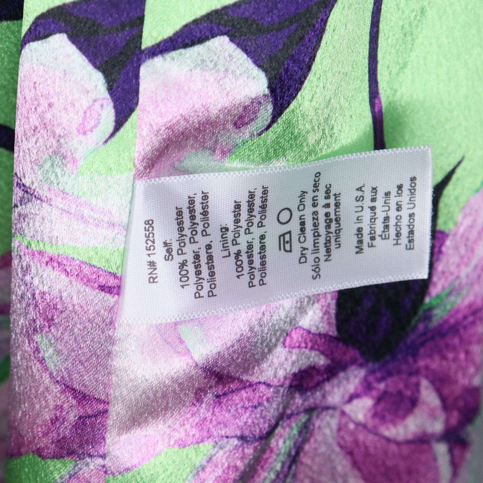 Delfi Tiffany Mini Dress Womens Size Medium Green Floral Print Satin Halter