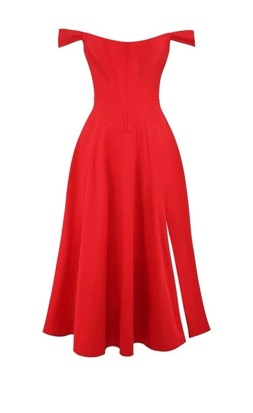 NWD, House Of CB Saira Scarlet Mini Dress in red Sz L #MD1844