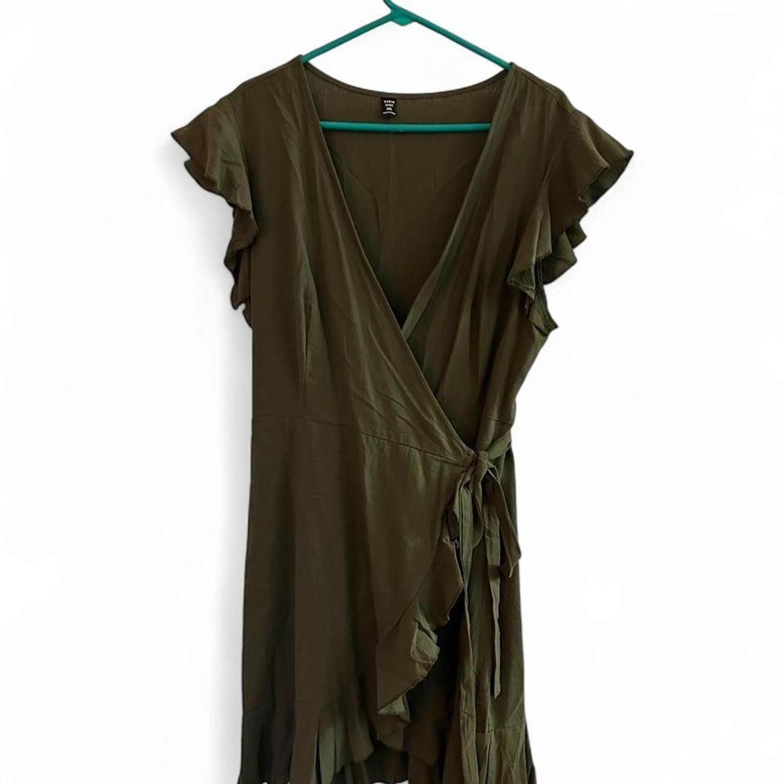 Shein Women’s Khaki and Green Dress