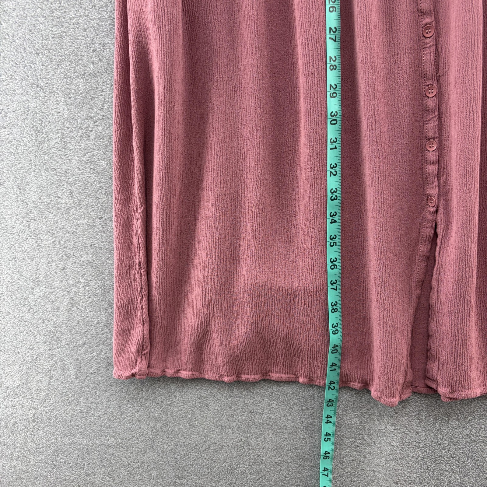 Frye Dress Medium Pink Button Tank Rayon Knit Boho Cottage Casual Relaxed Summer