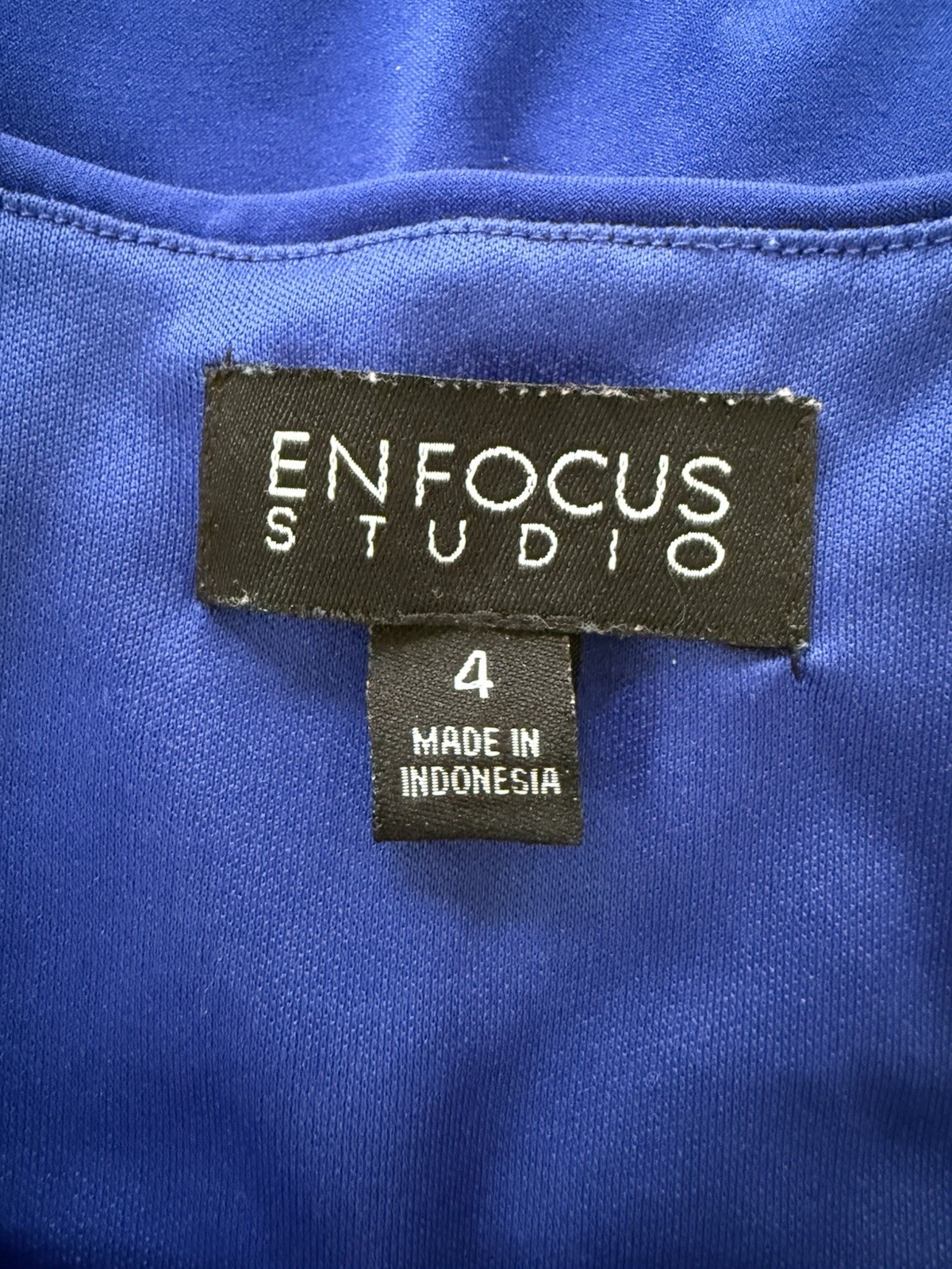 Enfocus Studio Royal Blue Sleeveless Midi Sheath Dress Size 10