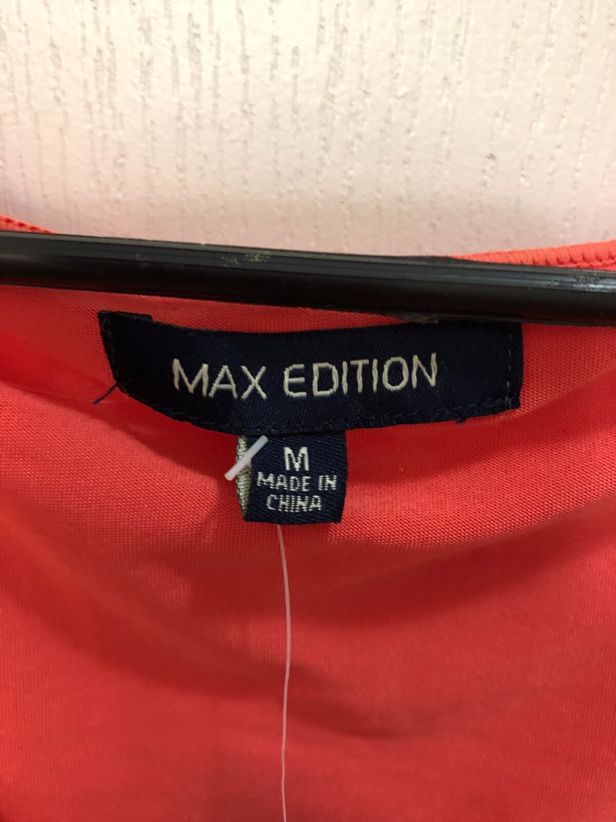 Max Edition Stretch Coral Lace Lined Pullover Sleeveless Dress M NWT