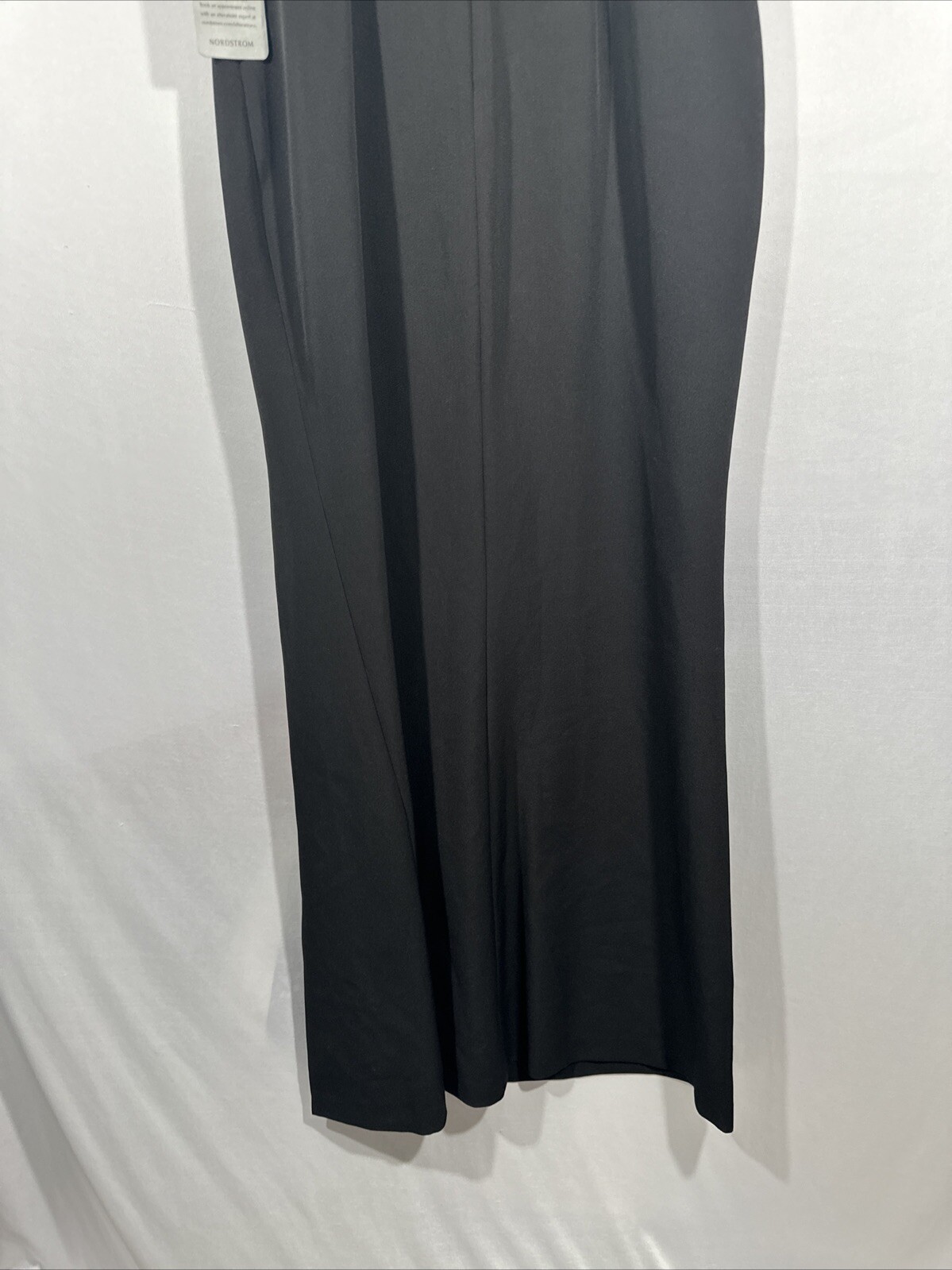 NWT $188 Eliza J [ 6 ] Sleeveless Cascading Ruffle Front Gown in Black #J920