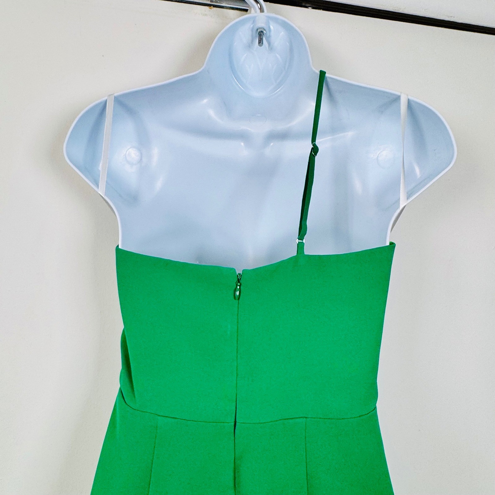 Lovers + Friends Lazo Green One Shoulder Midi Dress Slit XS Cocktail Formal