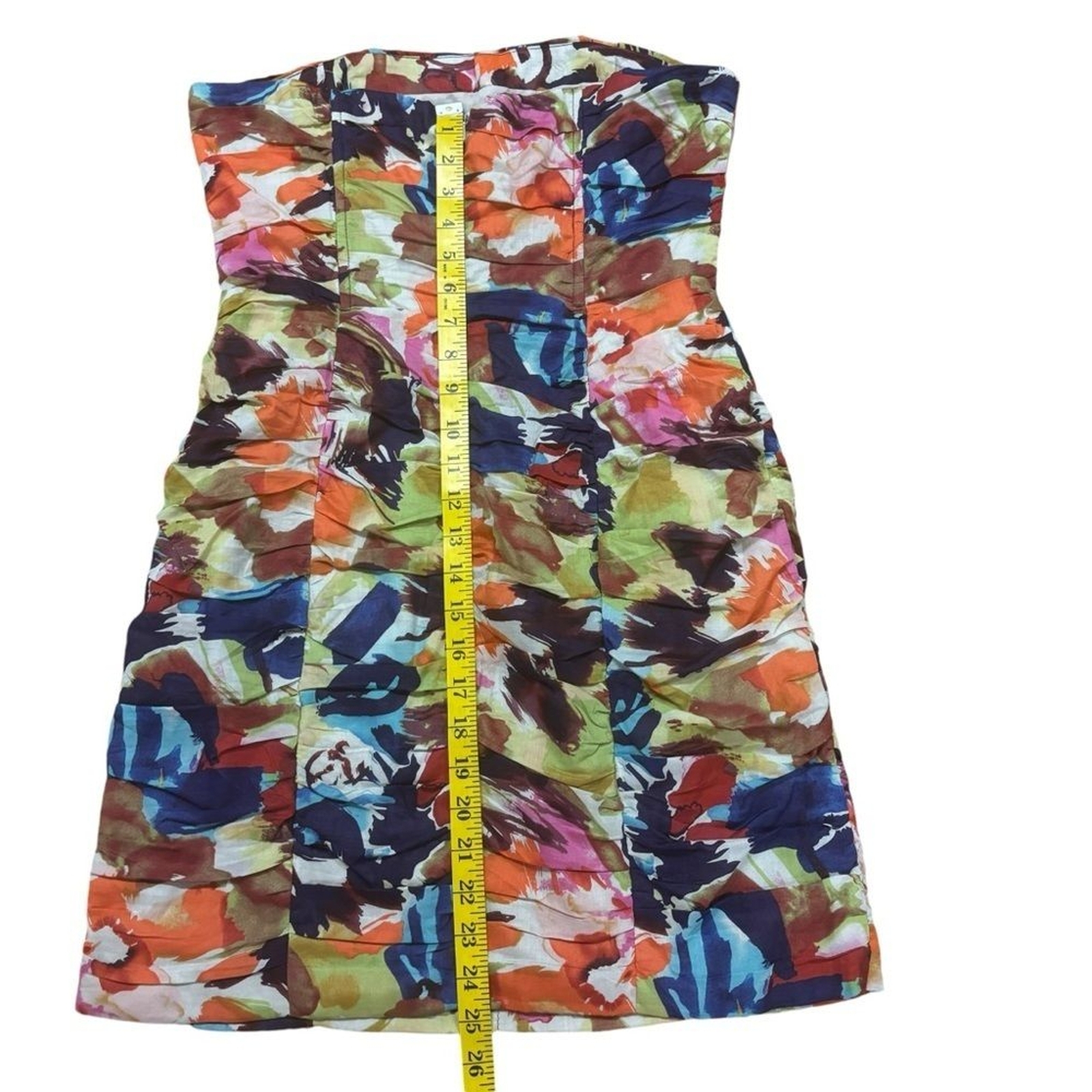 BB DAKOTA STRAPLESS RUCHED LINED MINI DRESS SIZE 8