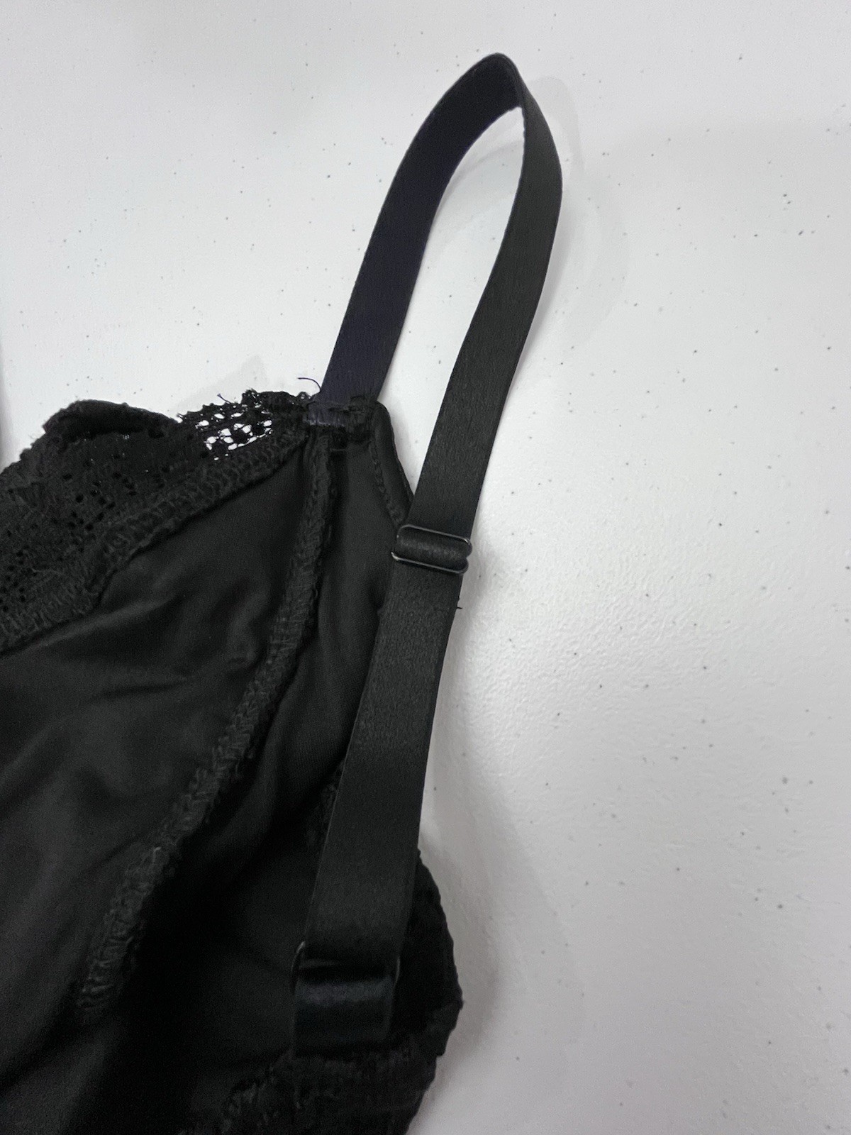 Torrid Dress Womens Black Lace Adjustable Straps Lined Scalloped Trim Stretch