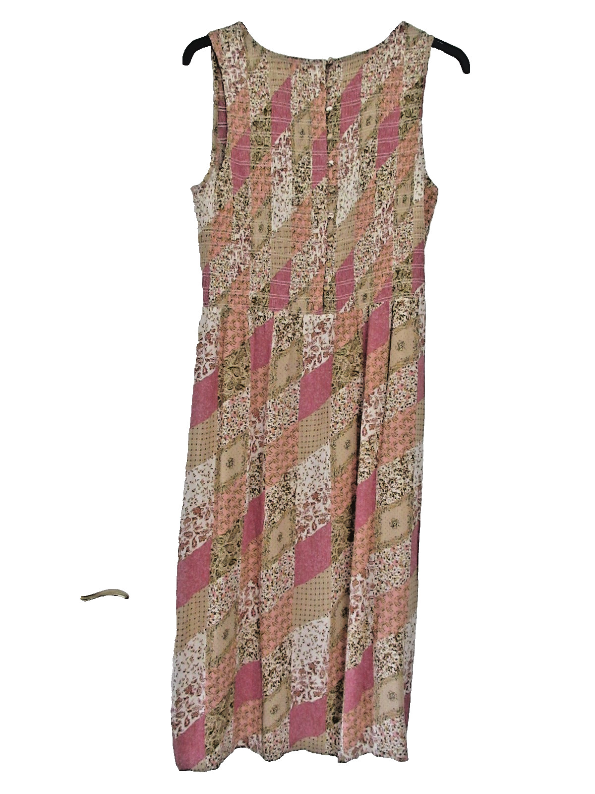 Ladies New Aria Multicolour Patchwork Pattern Midi Dress by Fat Face – size 16S