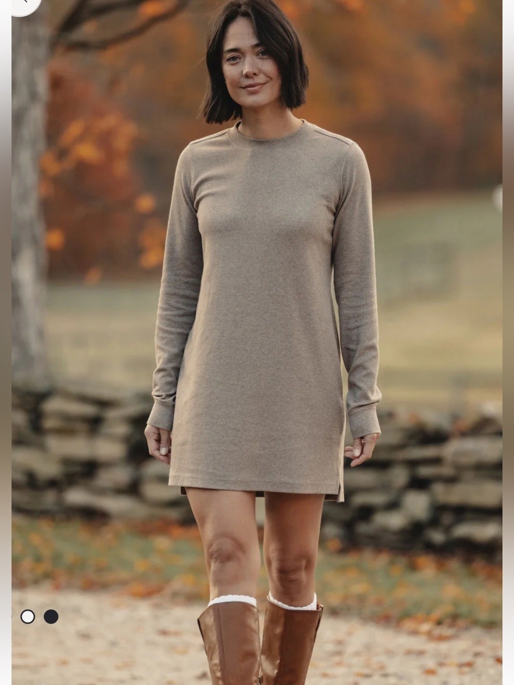 The Normal Brand Puremeso Everyday Dress in Taupe Size Medium
