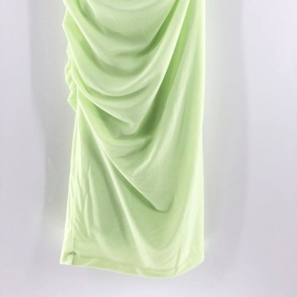 Helmut Lang Twist Sheath Dress Electric Yellow XS