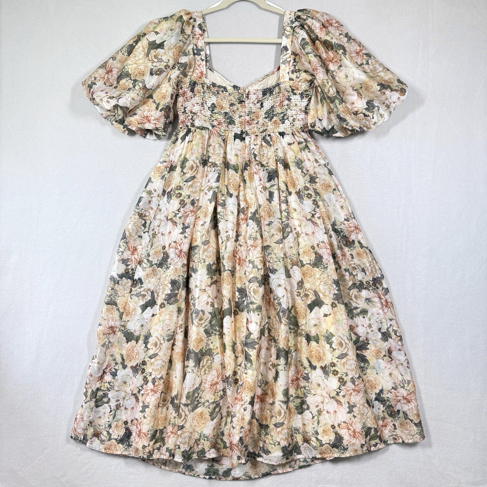 Worth Collective Dress Medium Harlow Maxi Floral Bump Friendly Cottage Garden