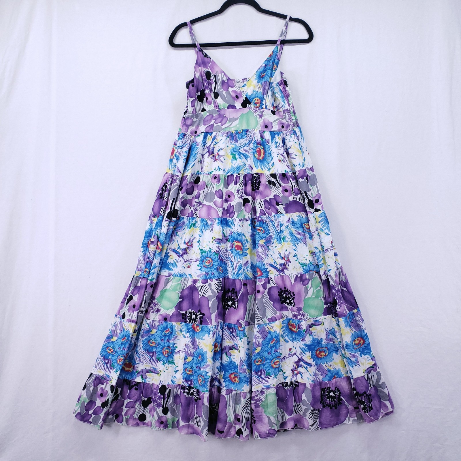 Flora Paris Design Made In French A Line Dress Size Small Floral Multicolor
