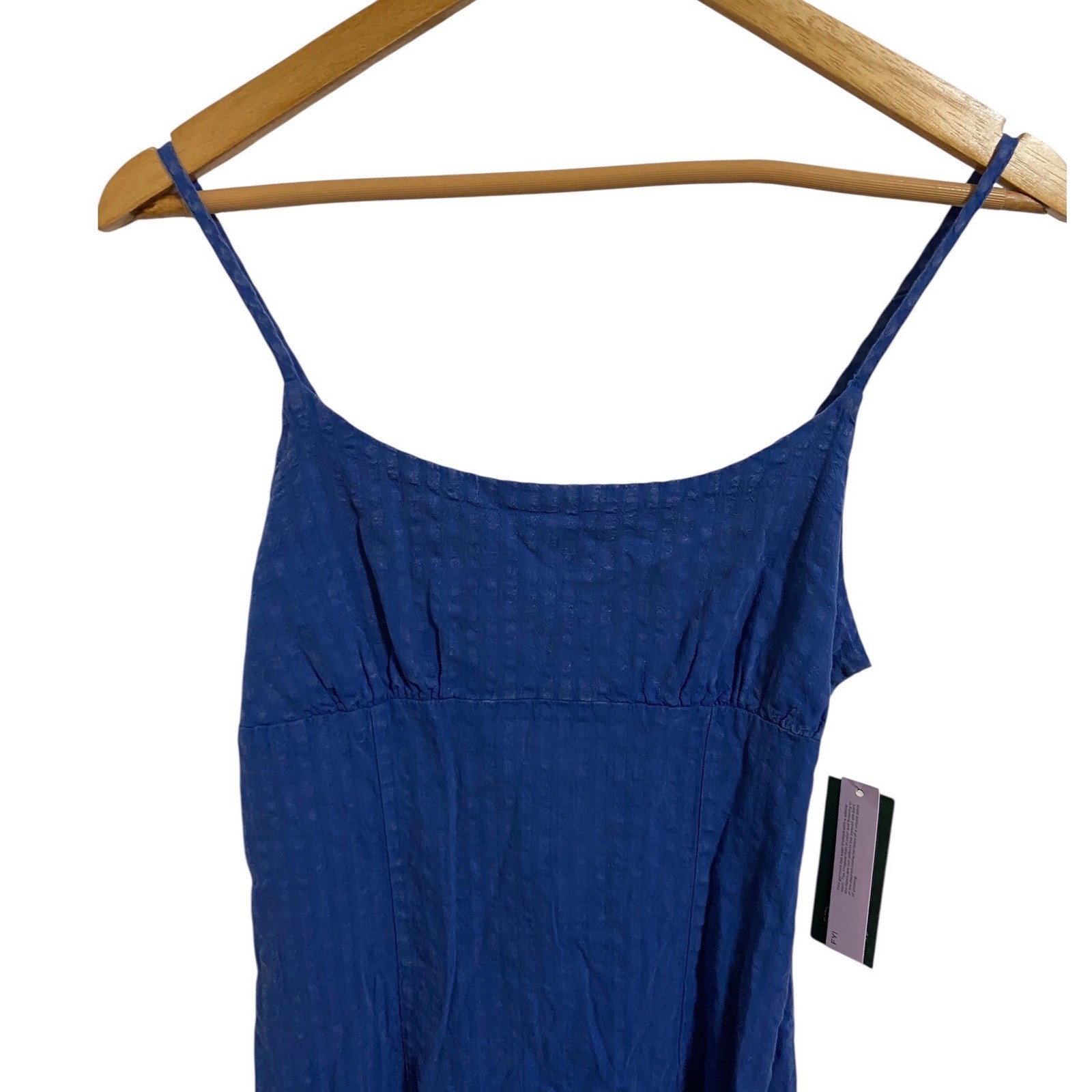 Wild Fable NEW Linen Blend Empire Waist Mini Dress Cottagecore Preppy Festival S