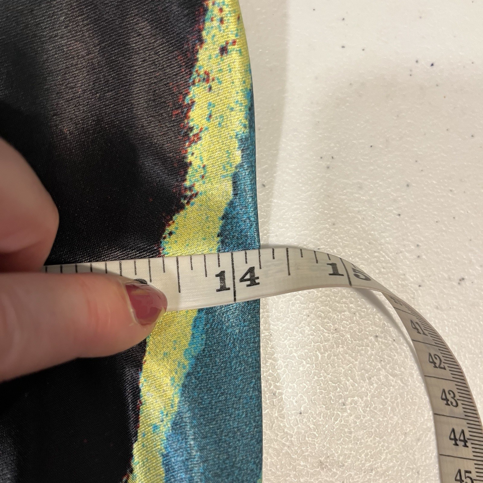Christopher John Rogers Wheatpaste Satin Maxi Dress Scarf Neck Multicolor 4 🟡