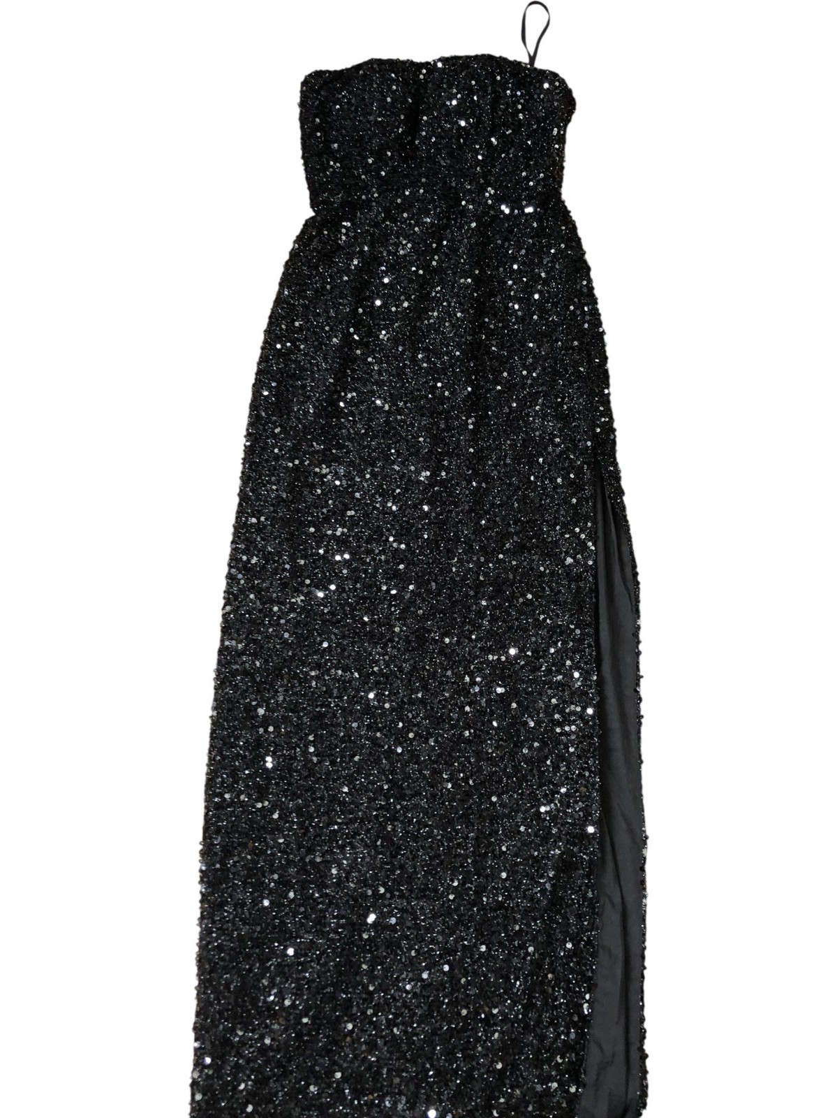 Jarlo Clement Sequined Strapless Dress Women’s Black Evening Gown Size 8
