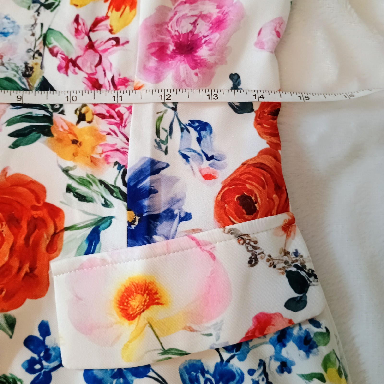 Mod Boutique Colorful Flower Mini Shift Dress Small Unique Boho Chic Spring