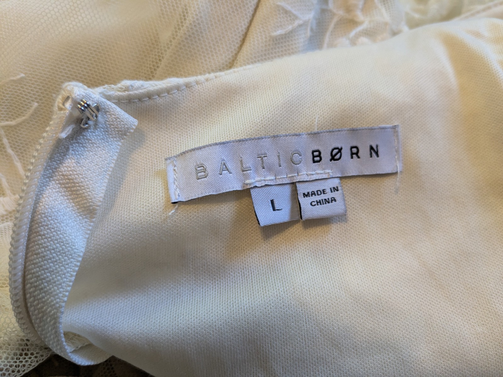 Baltic Born Size L Clarisa Cream Lace Dress – Used, Good