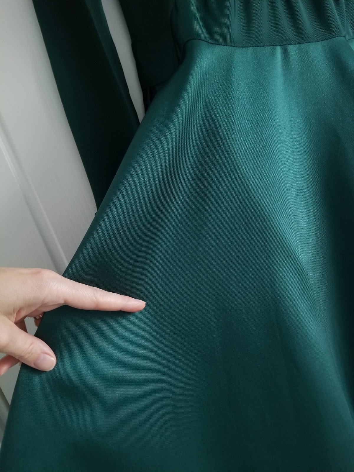 Ted Baker Zadi Midi Dress Knitted Bodice Green Long Sleeve Size 4 UK 14 BNWT