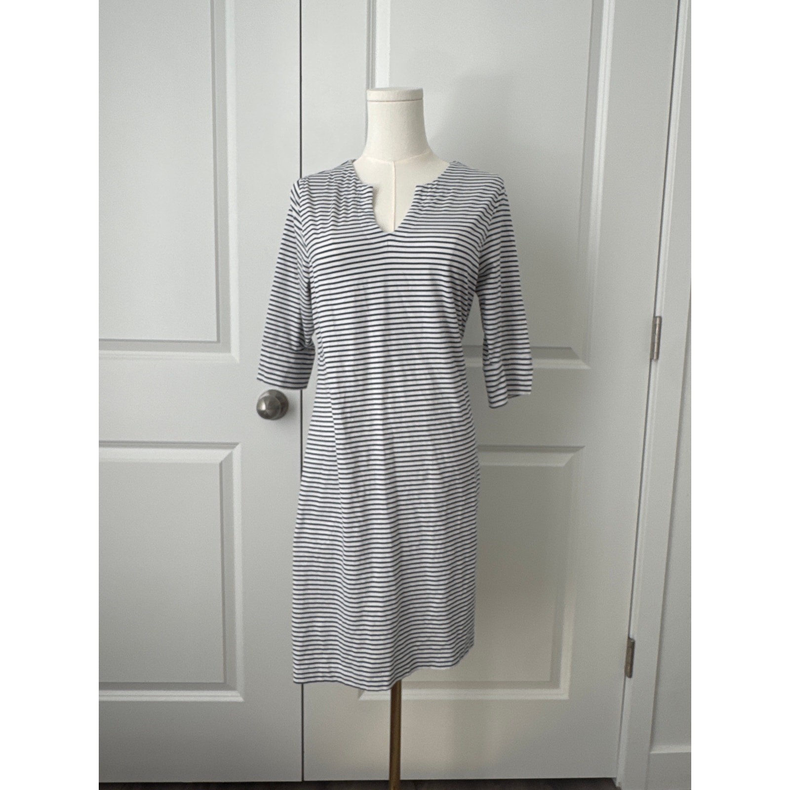 Hang Ten Midi Stripe T Shirt Dress California Surfer Girl Beach Beachy