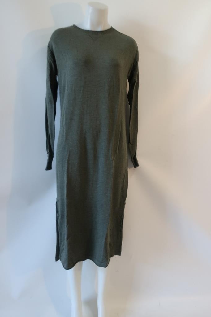 NWT Womens Rag & Bone (Item- 51) Heather Army Green Townes Midi Dress M