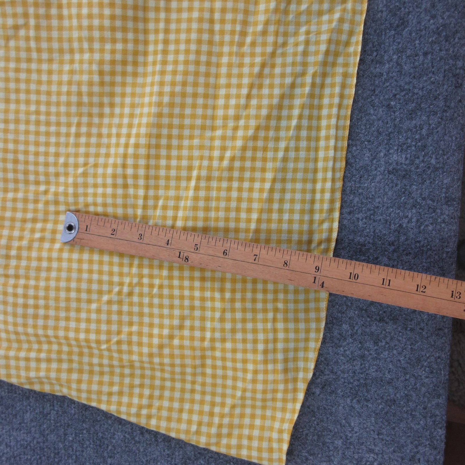 PS Paul Smith Dress Womens 38 Yellow Cotton Gingham Wrap Midi V Neck Belted