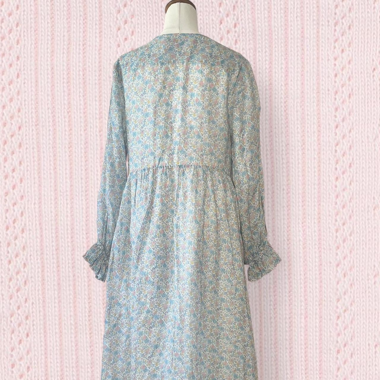 Oak Meadow Maxi Dress Size S Ditsy Floral Brand New Long Sleeves Peasent