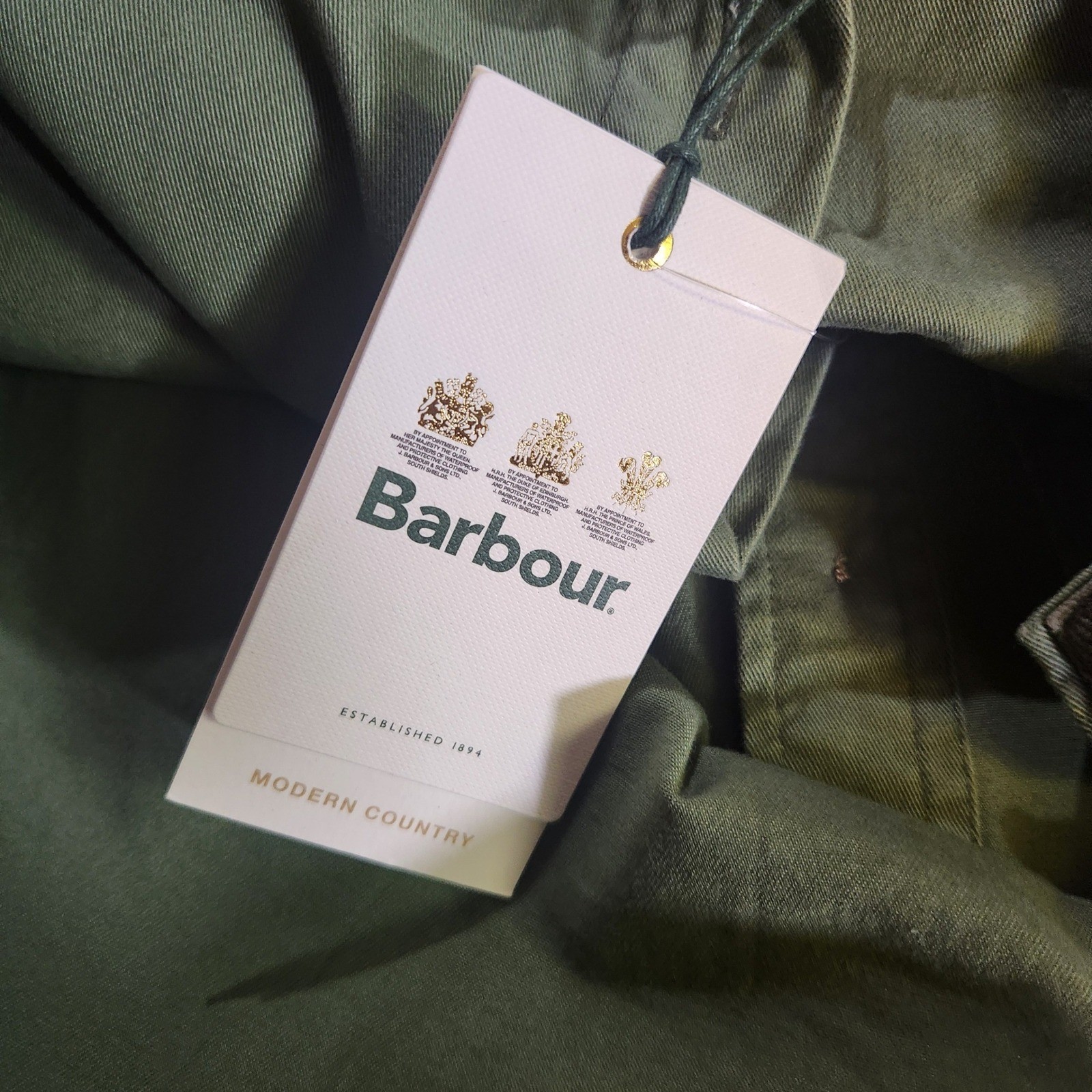 Barbour NWT Victoria Cotton Utility Shirt Dress 14 Belted Pockets Button Front