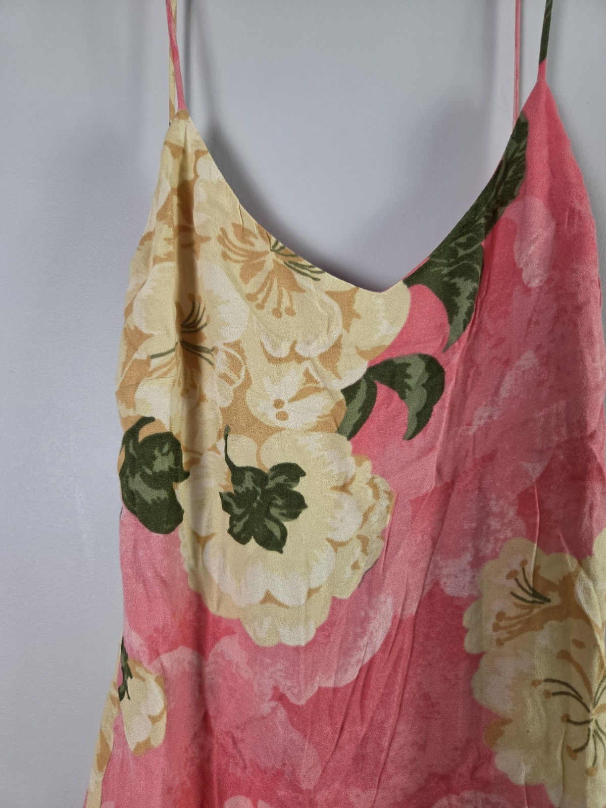 Reformation Hanoi Pink Floral Backless Slip Mini Dress Size Small