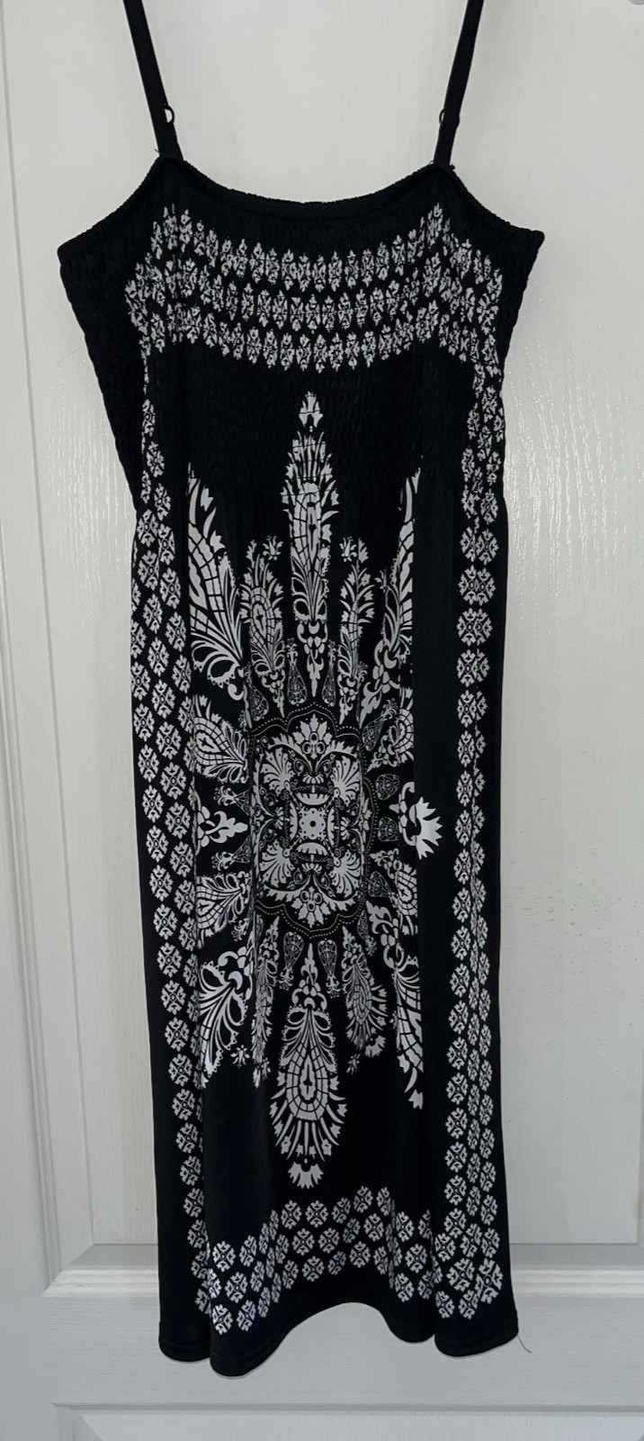 Just Love Women’s Smocked Beach Sundress Dress Elastic Bodice Size L