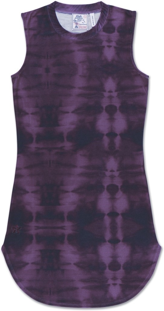 Dakine Women’s Kini Mini Tank Dress Medium Purple Tie Dye New