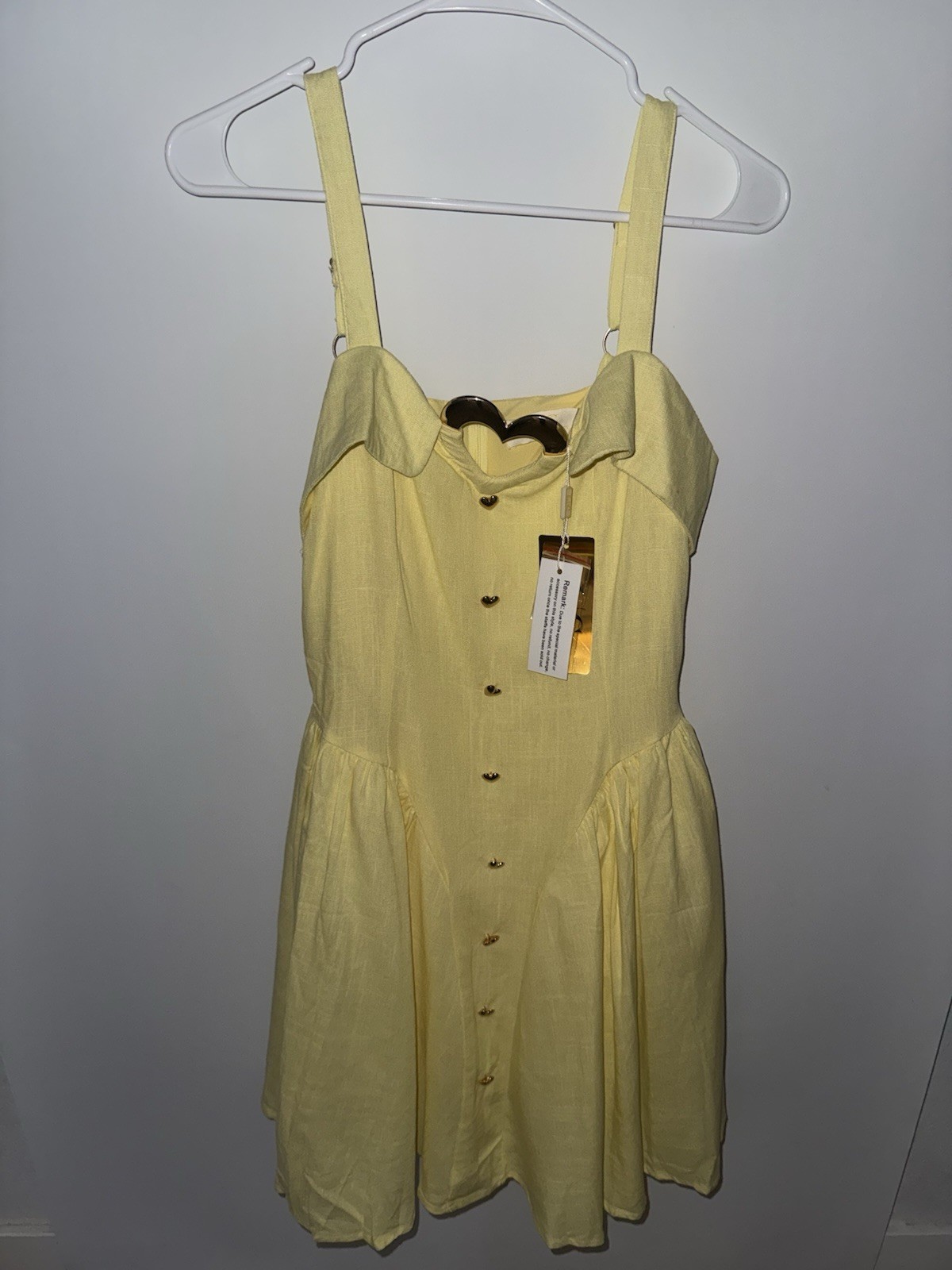 LIC Lizette Collection Dress Yellow Medium