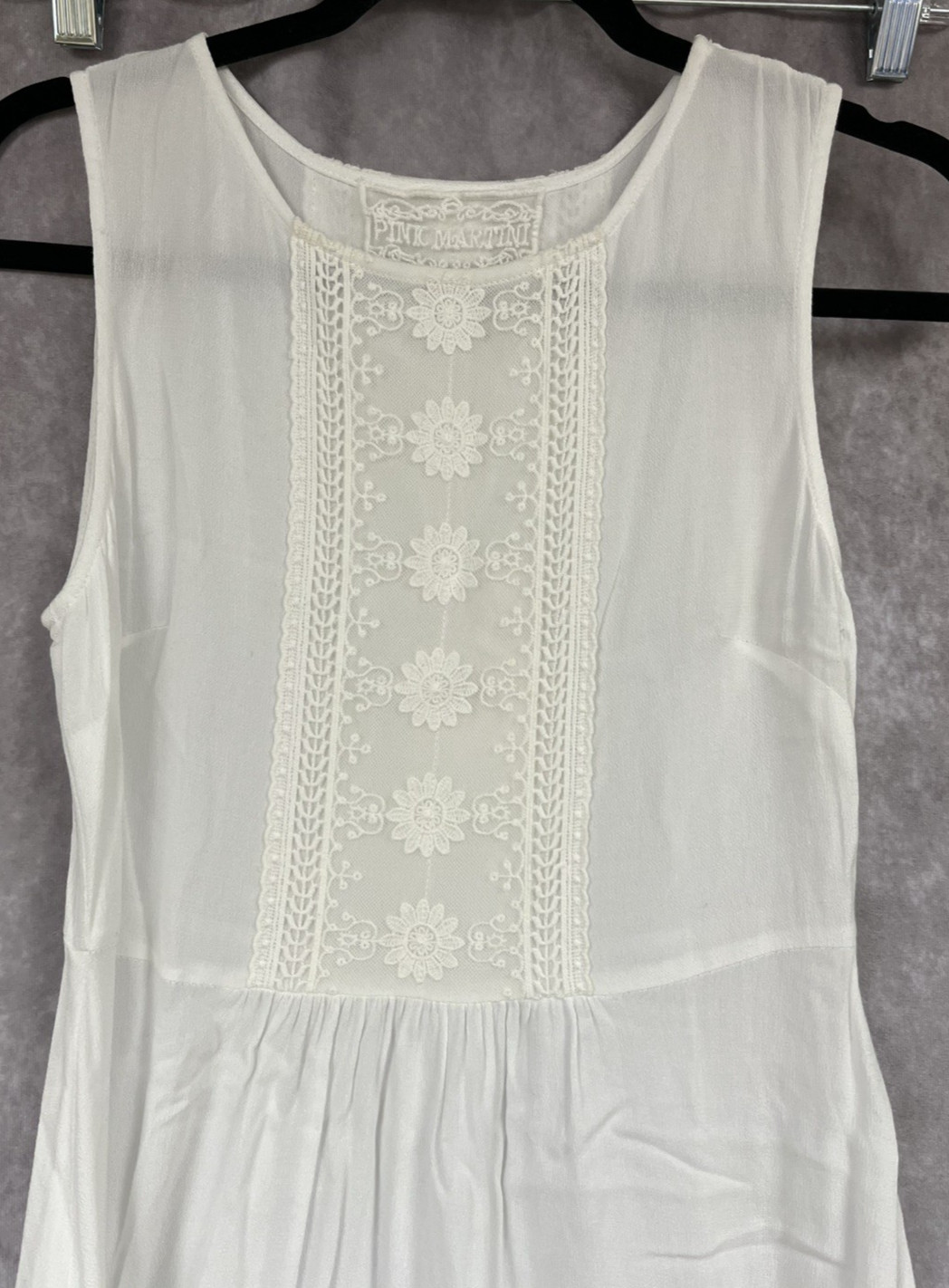Pink Martini Collection The Venus Dress White Sleeveless Size XS DR-71681 NWT