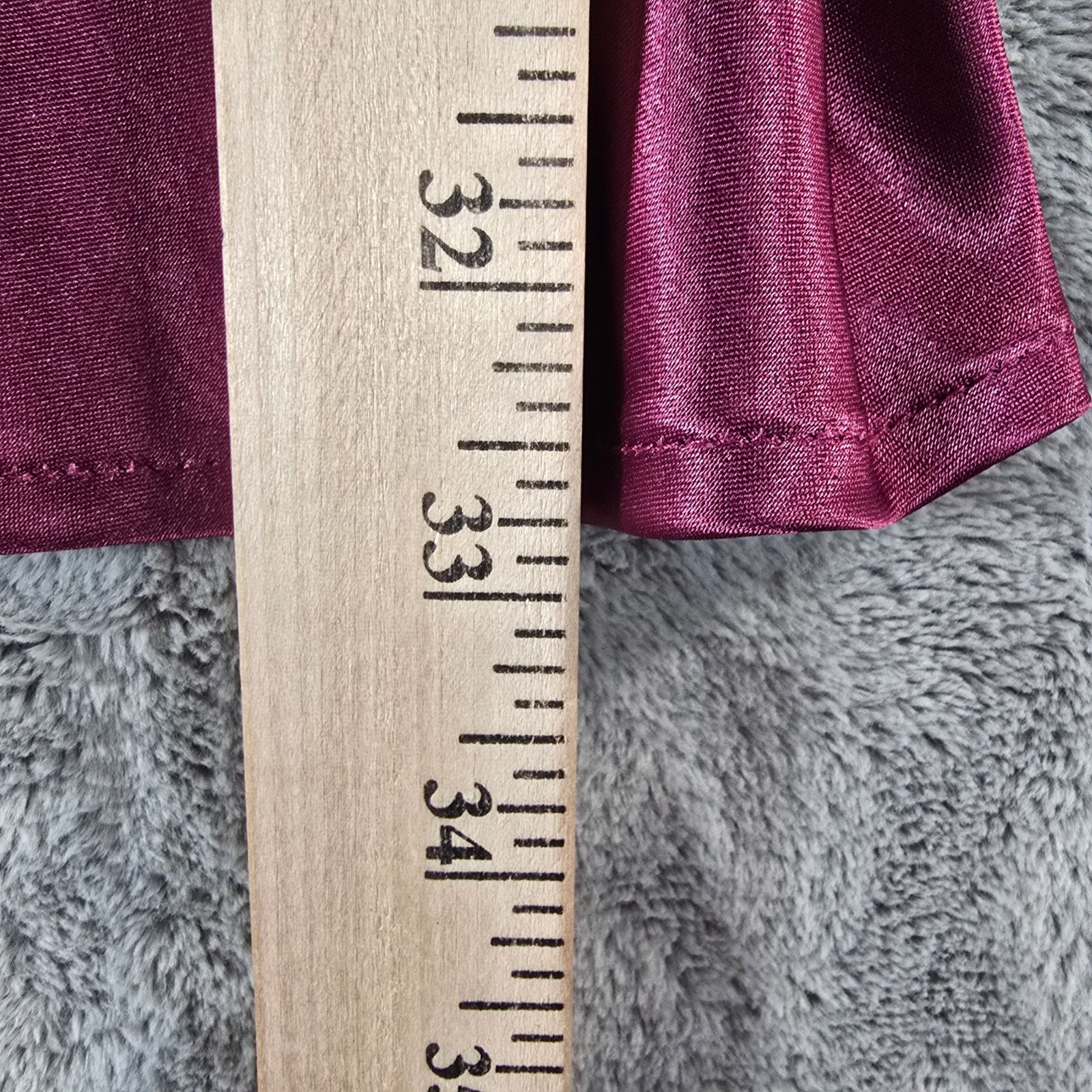 Vintage 1990s/Y2K 5-7-9 Deep Wine Satin Chiffon Wrap Party Dress (Junior’s XS)