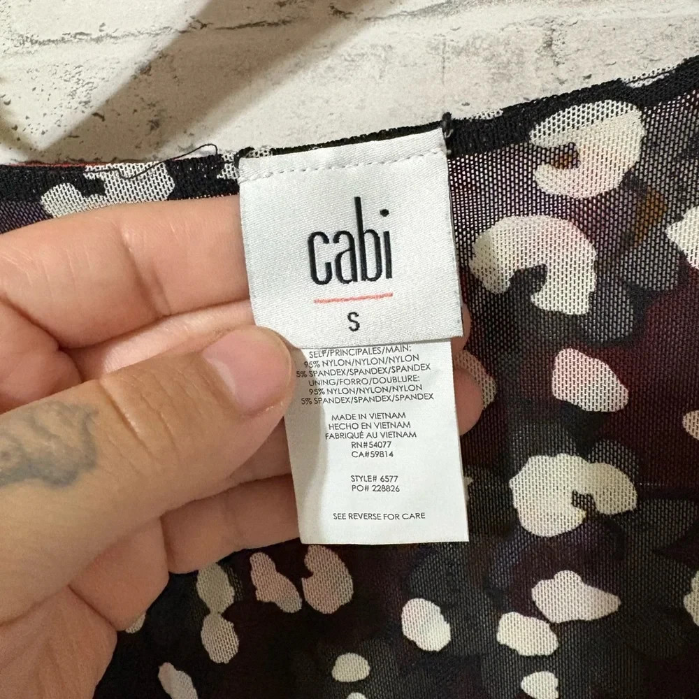Cabi Reversible Gemini Mesh Button Down Ruched Mini Dress Sz S