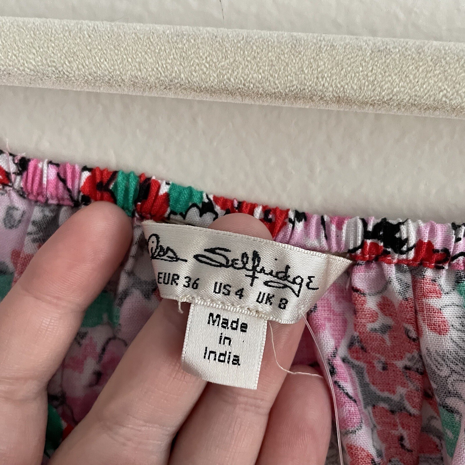 Miss Selfridge Women SZ 4 Multicolor Floral Adjustable Strap Sundress NWT