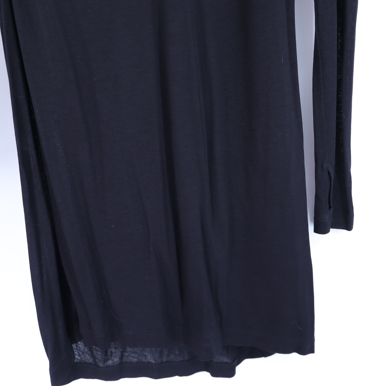 HELMUT LANG Asymmetric Mini Dress NWT Black Twisted Long Sleeve Women’s M