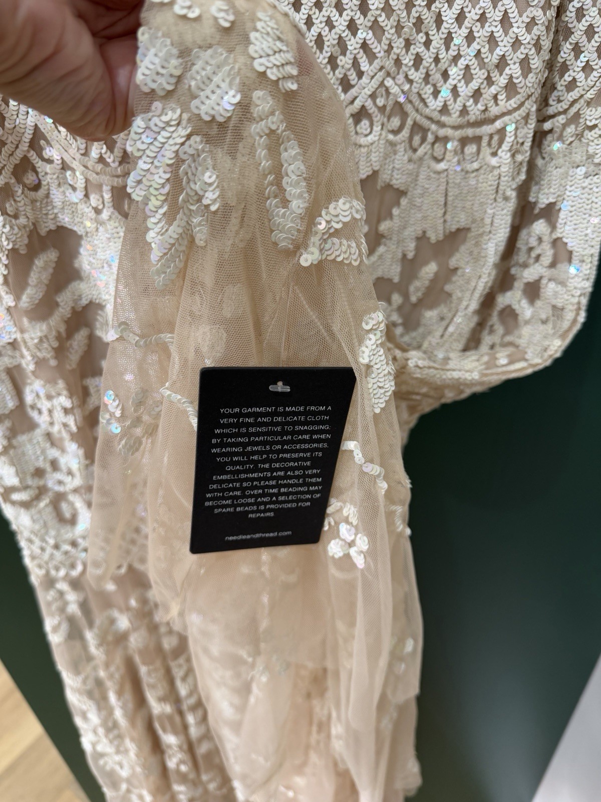 Needle And thread Sequin Dress. Size 12.
