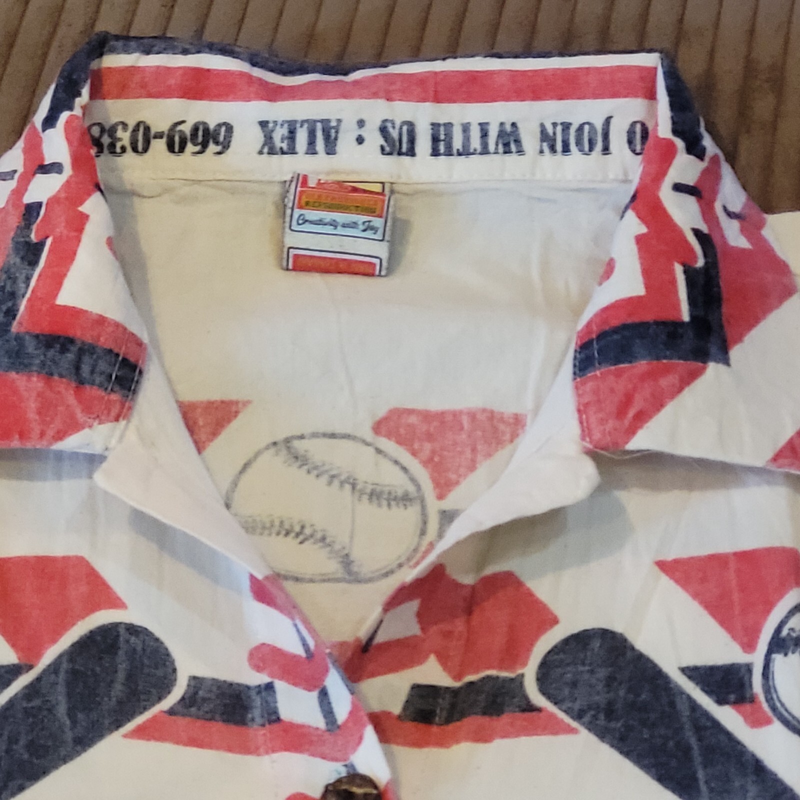 Flour Sack Dress Baseball Junk Vintage Look Feed Sack Garden Hippie Boho 1 Size