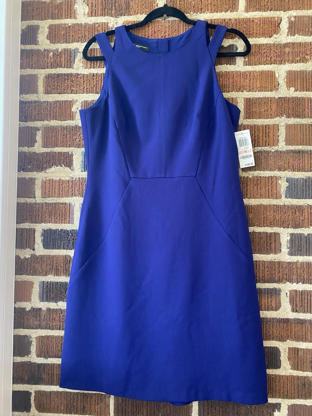 Inc Women’s Knee Length Royal Blue Cutout Shoulders Dress – Size 10