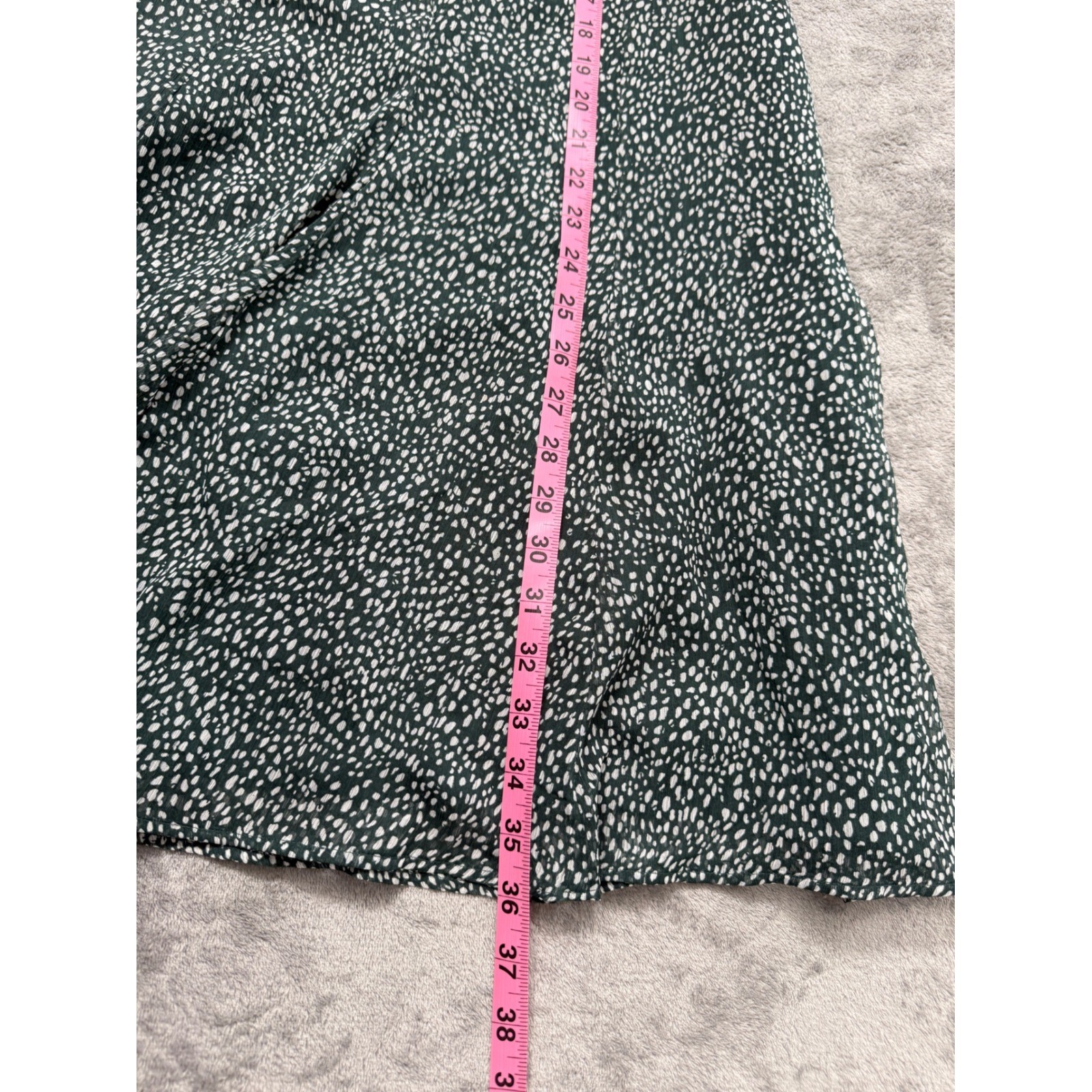 Joie green flowy mini dress long sleeve boho casual