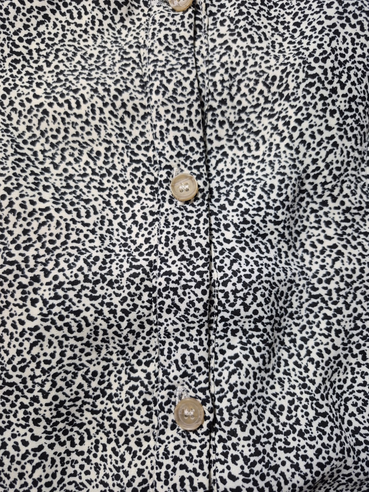 Sienna Sky Animal Print Dress Midi Lined Medium M 10/12 Black White
