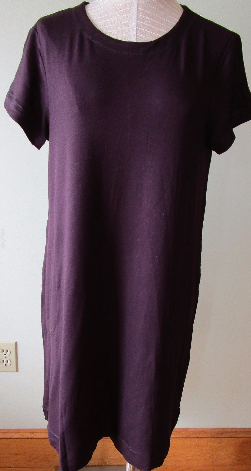 FLAX Designs DRESS S NWOT Day & Night Dress Flax in Motion PRUNE