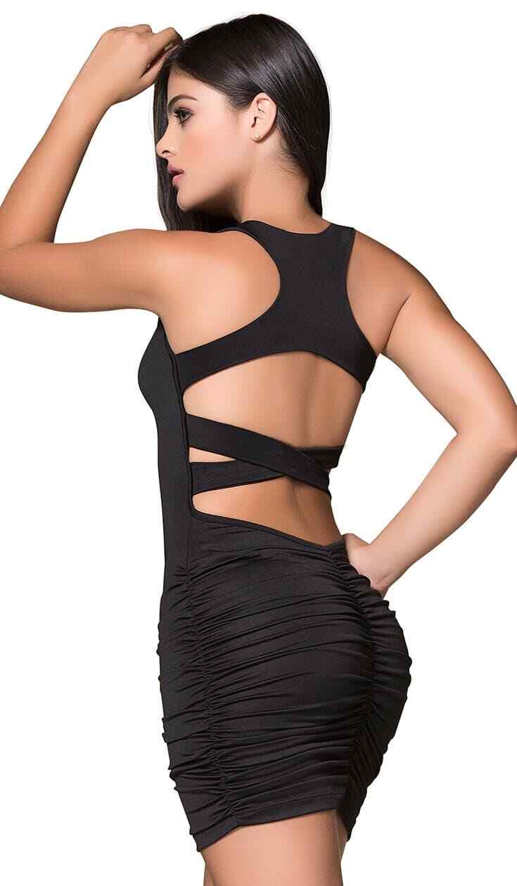 Racer Back Criss Cross Mini Dress – ST1005