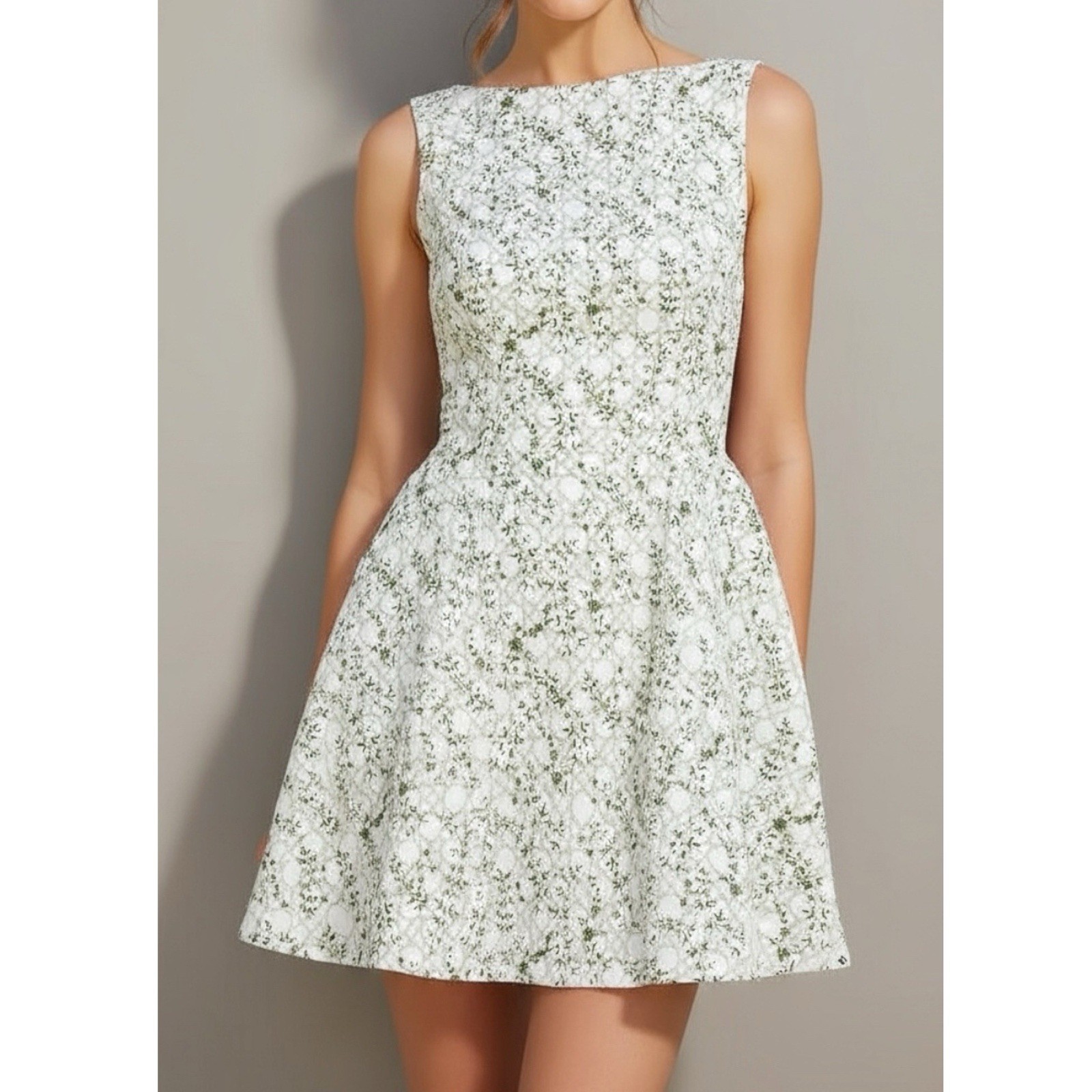 $198 NWT HILL HOUSE Sutton Dress, Basketweave Vine Sand, XL